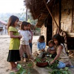 Kinder im Khmu Village