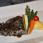 Sesame-Crusted Tuna im Bian Yue Restaurant, gleich bei unserer Villa